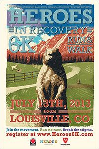 Heroes in Recovery 6k flyer